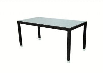Garden rattan asztal NAPOLI 160x80 cm-es (barna) - BútorWebáruház24 - Bútor vásárlás online olcsón