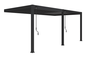 Kerti alumínium pergola a falhoz 6x3 m (antracit) - BútorWebáruház24 - Bútor vásárlás online olcsón