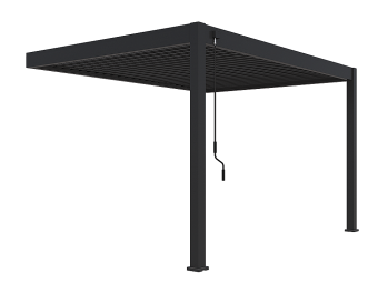 Kerti alumínium pergola falra 4x3 m (antracit) - BútorWebáruház24 - Bútor vásárlás online olcsón