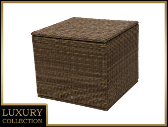 Kerti tárolódoboz 90 x 90 cm BORNEO LUXURY (barna) - BútorWebáruház24 - Bútor vásárlás online olcsón