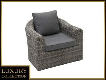 Rattan BORNEO LUXURY fotel (szürke) - BútorWebáruház24 - Bútor vásárlás online olcsón