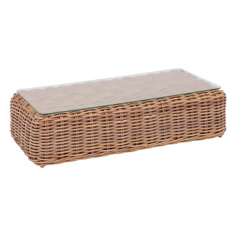 Rattan asztal 125x64 cm MALAGA - BútorWebáruház24 - Bútor vásárlás online olcsón