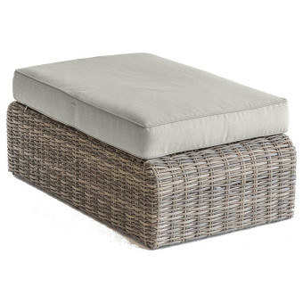 Rattan asztal / puff 105 x 60 cm BORNEO (barna) - BútorWebáruház24 - Bútor vásárlás online olcsón