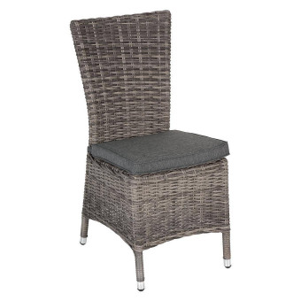 Rattan étkező szék BORNEO LUXURY (szürke) - BútorWebáruház24 - Bútor vásárlás online olcsón