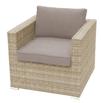 Rattan fotel SEVILLE (bézs) - BútorWebáruház24 - Bútor vásárlás online olcsón