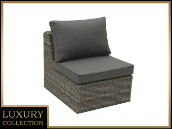 Rattan középső része BORNEO LUXURY (szürke) - BútorWebáruház24 - Bútor vásárlás online olcsón