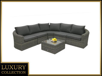 Rattan moduláris szett BORNEO LUXURY 5 személyes (szürke) - BútorWebáruház24 - Bútor vásárlás online olcsón