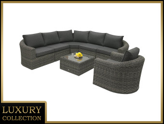 Rattan moduláris szett BORNEO LUXURY 6 személyes (szürke) - BútorWebáruház24 - Bútor vásárlás online olcsón