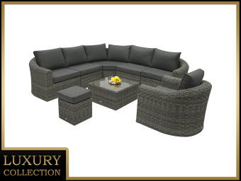 Rattan moduláris szett BORNEO LUXURY 7 személyes (szürke) - BútorWebáruház24 - Bútor vásárlás online olcsón