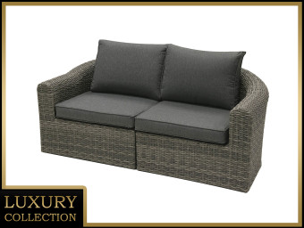 Rattan pad 2 fő részére BORNEO LUXURY (szürke) - BútorWebáruház24 - Bútor vásárlás online olcsón