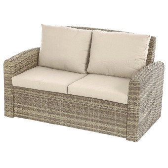 Rattan pad 2 fő részére SANTORINI (barna) - BútorWebáruház24 - Bútor vásárlás online olcsón