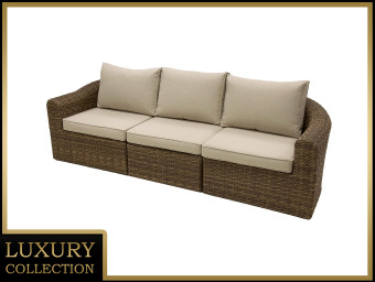 Rattan pad 3 fő részére BORNEO LUXURY (barna) - BútorWebáruház24 - Bútor vásárlás online olcsón