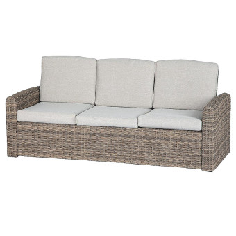 Rattan pad 3 fő részére SANTORINI (barna) - BútorWebáruház24 - Bútor vásárlás online olcsón