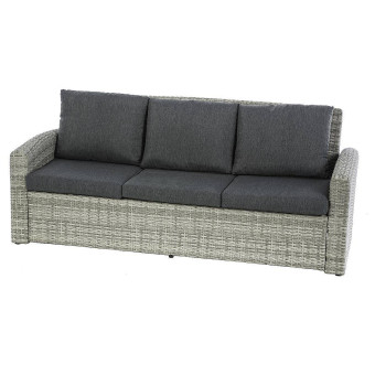 Rattan pad 3 fő részére SANTORINI (szürke) - BútorWebáruház24 - Bútor vásárlás online olcsón