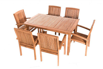 Teak kerti elrendezés HARMONY 1 + 6 - BútorWebáruház24 - Bútor vásárlás online olcsón