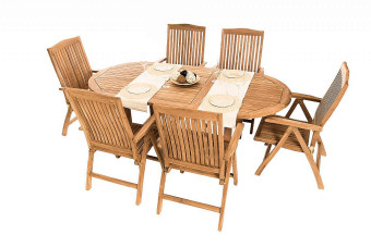 Teak kerti elrendezés LAGUNA I. 1 + 6 - BútorWebáruház24 - Bútor vásárlás online olcsón