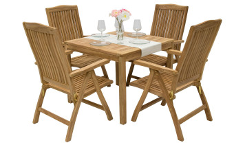 Teak kerti elrendezés LAGUNA QUATRO 1+4 - BútorWebáruház24 - Bútor vásárlás online olcsón