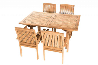Teak kerti elrendezés TWIN 1 + 4 - BútorWebáruház24 - Bútor vásárlás online olcsón
