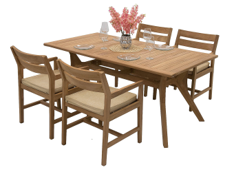 Teak kerti elrendezés WINSTON 1+4 - BútorWebáruház24 - Bútor vásárlás online olcsón