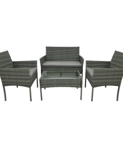 4 részes kerti rattan szett