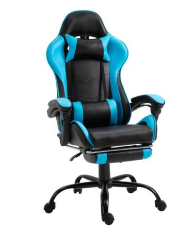 Irodai/gamer fotel lábtartóval