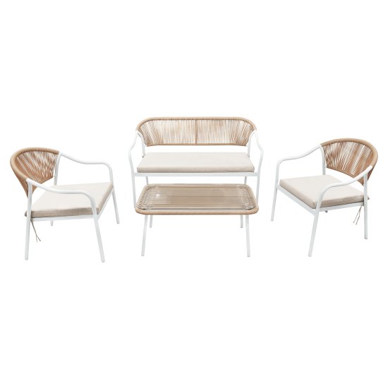 Kerti 4 darabos rattan szett Kerti 4 darabos rattan szett