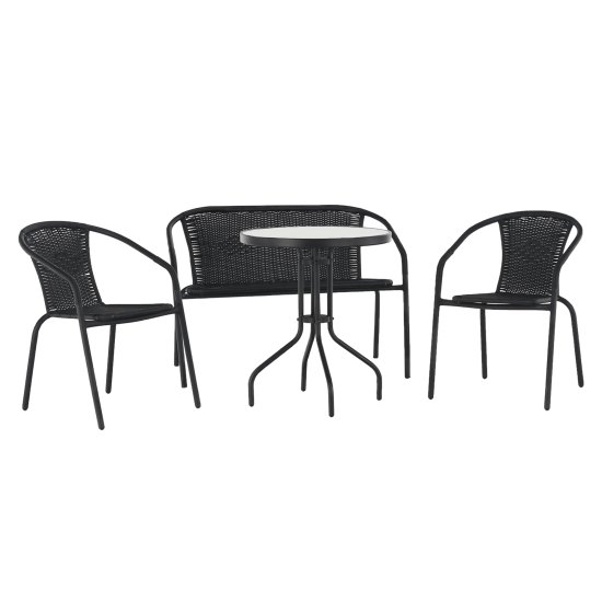 Kerti 4 részes rattan készlet Kerti 4 részes rattan készlet
